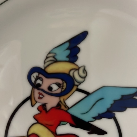 Disney Gremlins Mascot Fifinella WASP Women Air Force Service Pilots 8” Plate - Picture 3 of 11